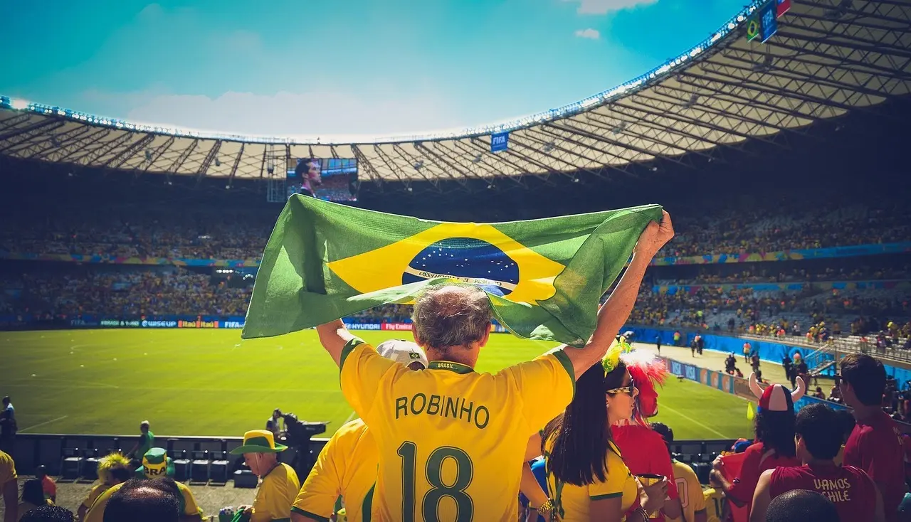Fodboldfans på stadion